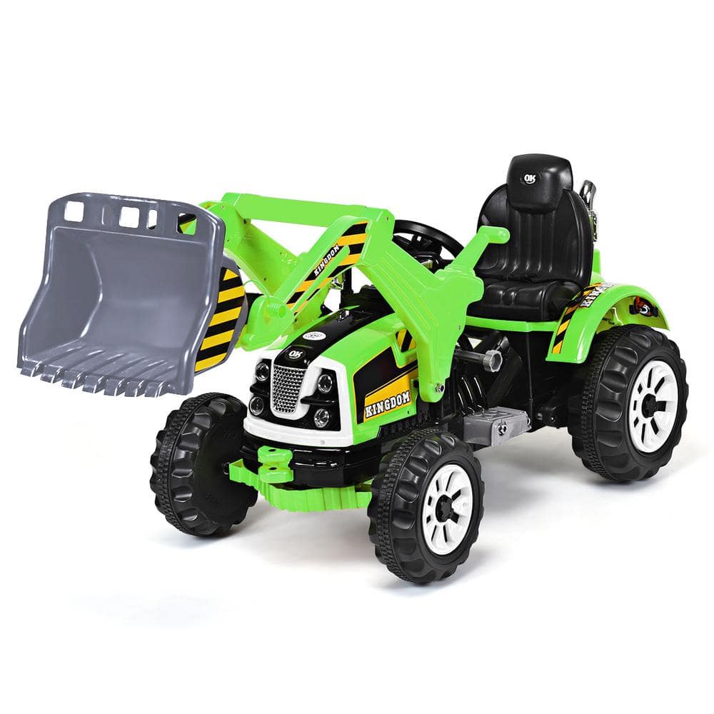 12.5 in Kids Ride On Excavator Truck 12-Volt Battery Powered Front Loader Digger Green price history on PriceWatchPro