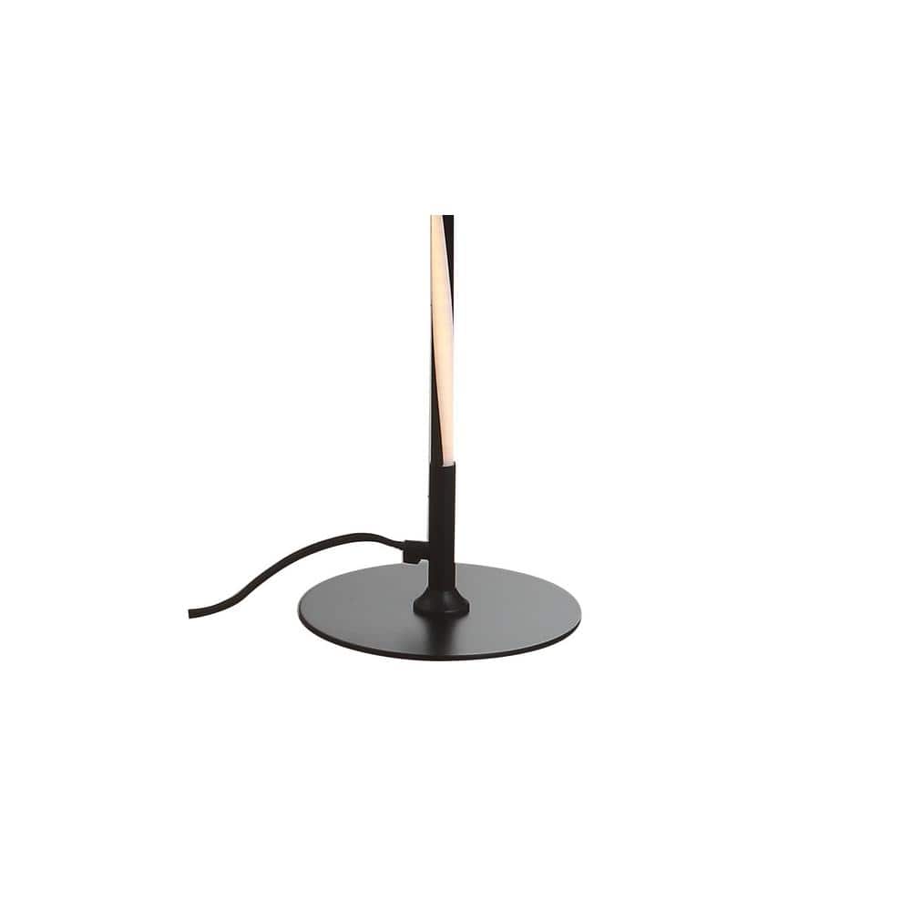 Arcadia Adjustable Black Silk Shade 63.75" LED Floor Lamp
