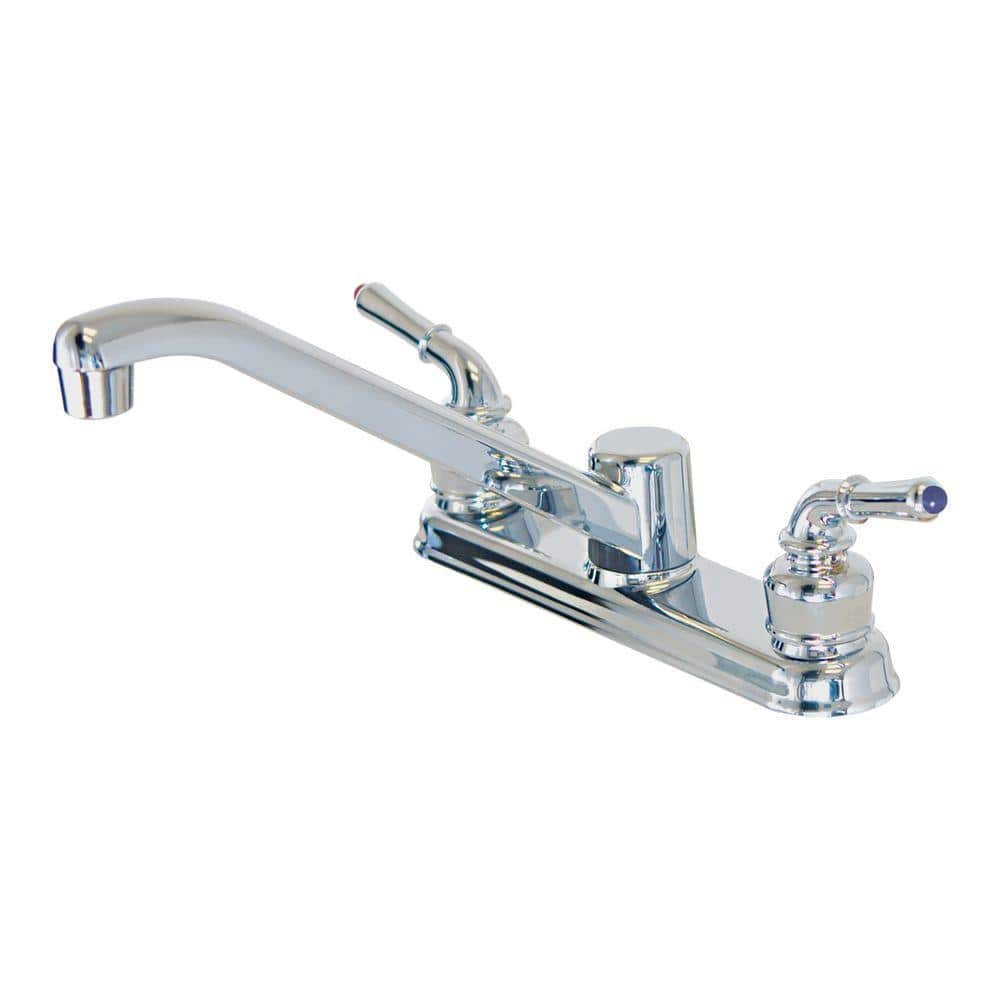 UPC 091712101307 product image for Non-Metallic 2-Handle Standard Kitchen Faucet in Chrome | upcitemdb.com