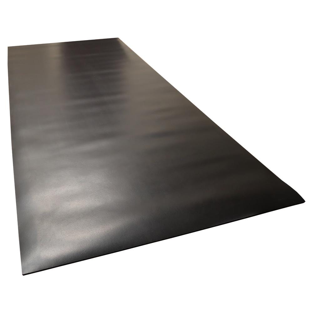 Rubber-Cal Heavy-Duty Conveyor Belt 0.30 in. Thick x 6 in. Width x 48 in. Length Black Cloth Inserted Rubber Sheet