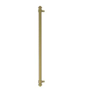 18 in. Center-to-Center Refrigerator Pull in Satin Brass