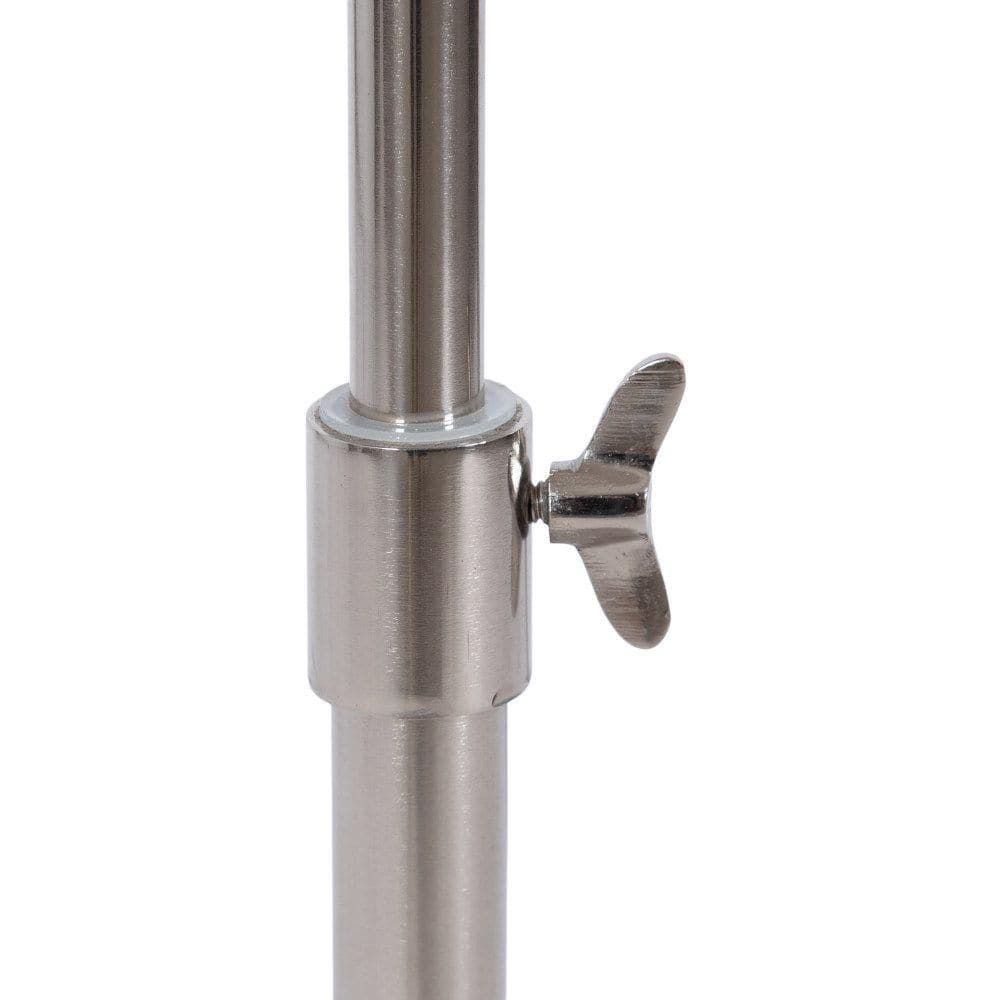 Engles 10 in. Silver/White Round Marble End Table - thumbnail 6