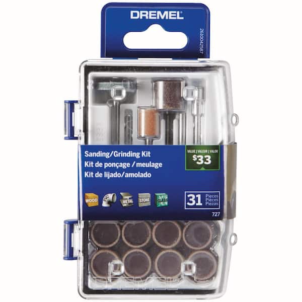 Dremel 727-02 31 PC Sanding/Grinding Rotary Accessory Micro Kit