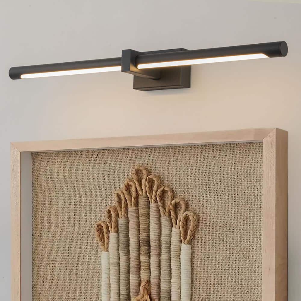 Jonathan 23.6 in. 1-Light Black Linear Dimmable LED Vanity Light price history on PriceWatchPro