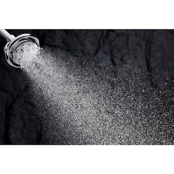 Flipside 4-Spray 5.4 in. Single Wall Mount Fixed Shower Head in Oil Rubbed Bronze