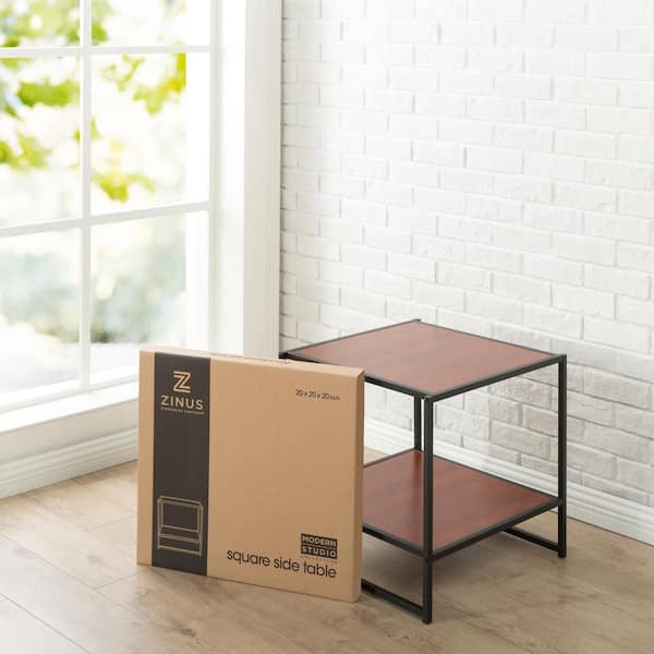 Zinus Dane Modern Studio Collection 20 Inch Square Side Table HD Zinus Dane Modern Studio Collection 20 Inch Square Side Table HD