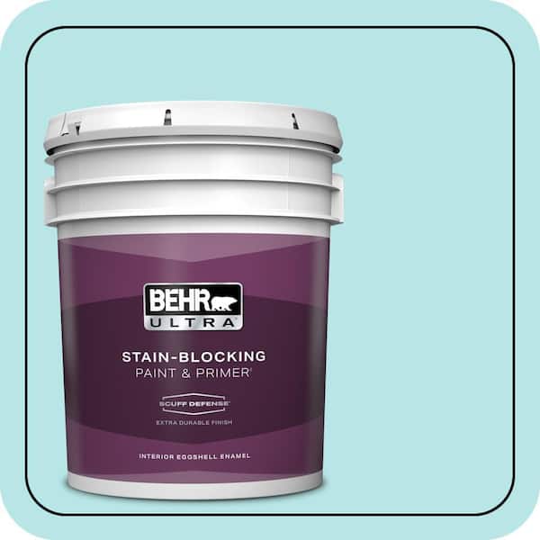 BEHR ULTRA 5 gal. #500A-2 Refreshing Pool Extra Durable Eggshell Enamel Interior Paint & Primer