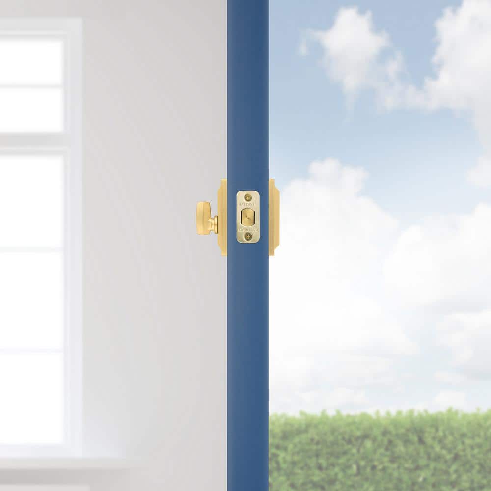 Prestige Satin Brass Low Profile Single Cylinder Deadbolt