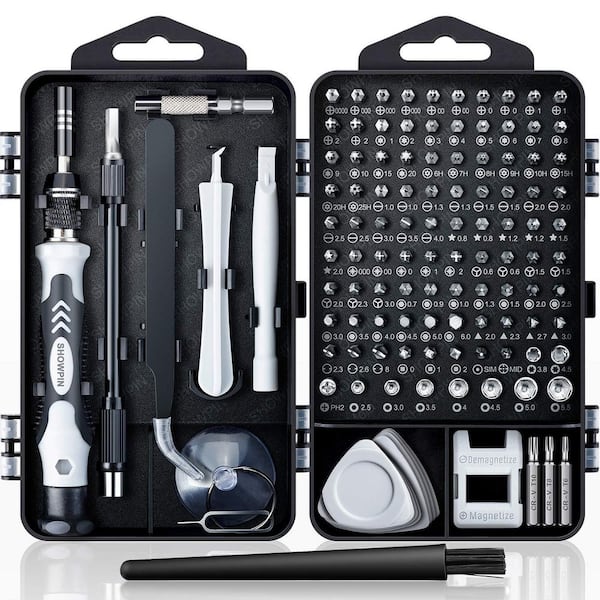 BIBIVIS 122 in. 1-Precision Computer Screwdriver Kit, Laptop Screwdriver Sets with 101 Magnetic Drill Bits for Tablet PC iPhone