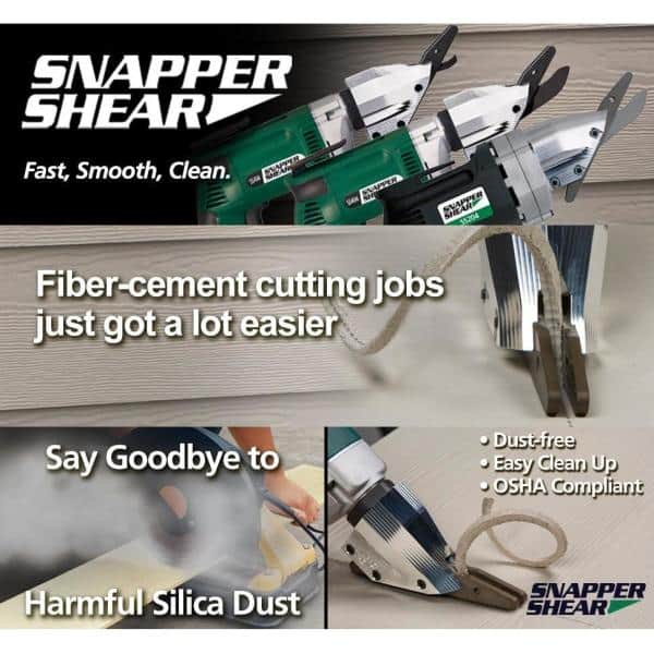 Snapper Shear Pro Fiber Cement Cutting Shear - Attaches to Any Power Drill