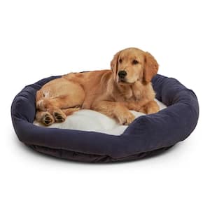 MAX & MARLOW Portable, Water-Resistant, Roll-Up Dog Bed Mat, Medium,  Tan/Teal 00342 - The Home Depot