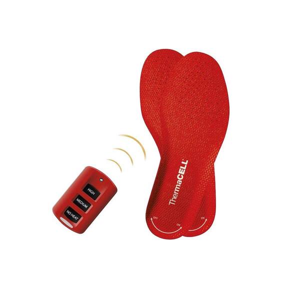 Thermacell Uni-Sex Small Red Rechargeable Heated Insoles