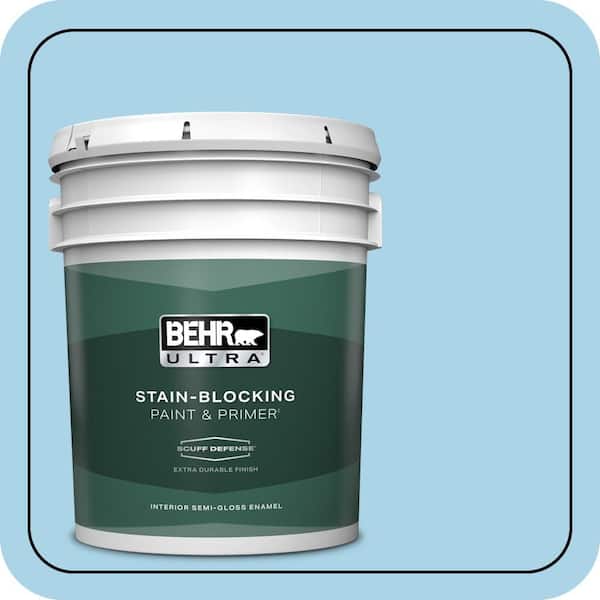 BEHR ULTRA 5 gal. #550C-3 Monaco Extra Durable Semi-Gloss Enamel Interior Paint & Primer