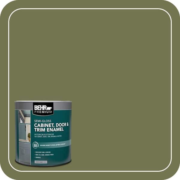 1 qt. #S360-6 Secret Meadow Semi-Gloss Enamel Interior/Exterior Cabinet, Door & Trim Paint