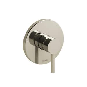 Pallace 1-Handle Shower Trim Kit in Polished Nickel