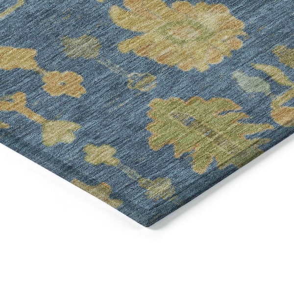 Chantille Machine Washable Indoor/Outdoor Abstract ACN1930 Navy 8 ft. x 10 ft. Area Rug