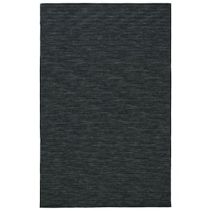 Kilim Charcoal/Grey Doormat 3 ft. x 5 ft. Solid Color Area Rug