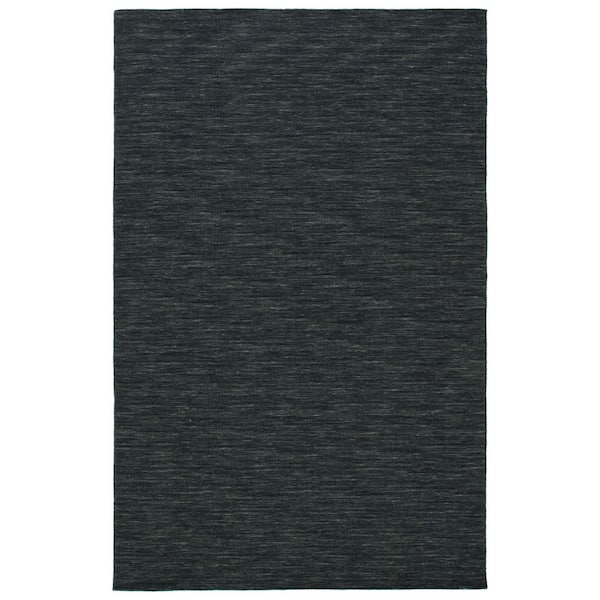 SAFAVIEH Kilim Charcoal/Grey Doormat 3 ft. x 5 ft. Solid Color Area Rug