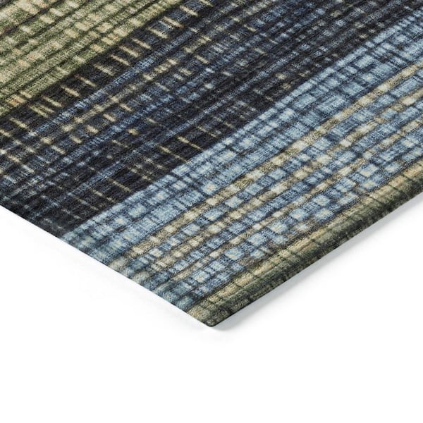 Chantille Machine Washable Indoor/Outdoor Abstract ACN1873 Blue 2 ft. 3 in. x 7 ft. 6 in. Runner Rug