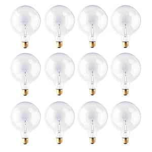 40-Watt G40 Clear Dimmable Warm White Light Incandescent Light Bulb (12-Pack)