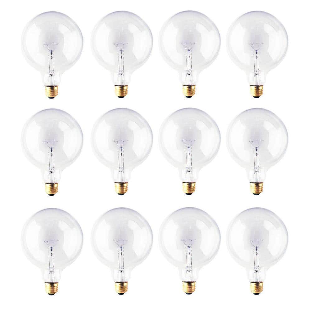 40-Watt Warm White Light G40 (E26) Medium Screw Base Dimmable Clear Incande