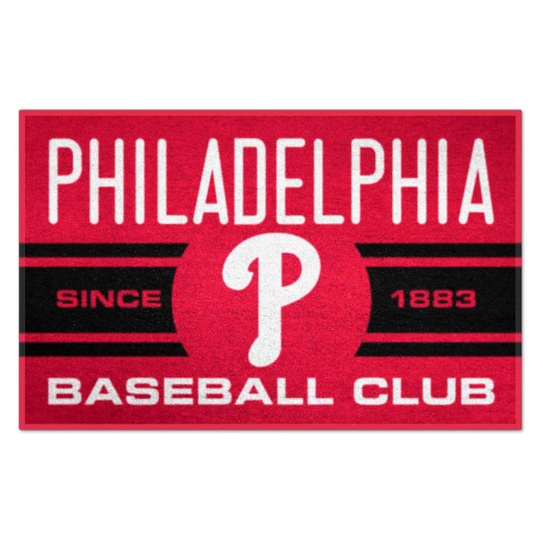 FANMATS MLB Philadelphia Phillies Blue 2 ft. x 3 ft. Area Rug