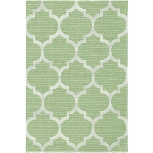 Decatur Trellis Green/Ivory 2 ft. 2 in. x 3 ft. Area Rug