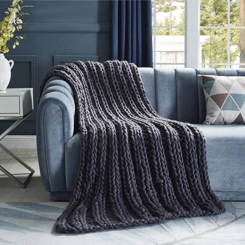 Charcoal Gray Throw Blanket Off 66