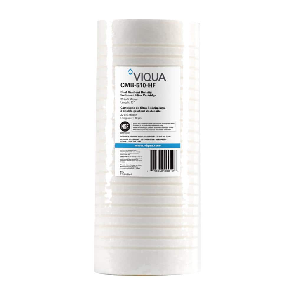 Viqua Replacement High Flow Sediment Dirt And Rust Filter Cartridges 4 5 In X 10 In Cmb 510 Hf The Home Depot