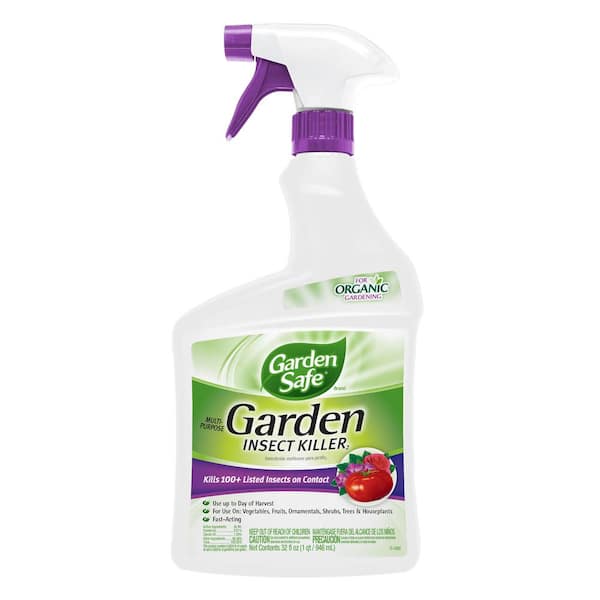 Garden Safe 32 oz. Ready-to-Use Multipurpose Garden Insect Killer HG ...