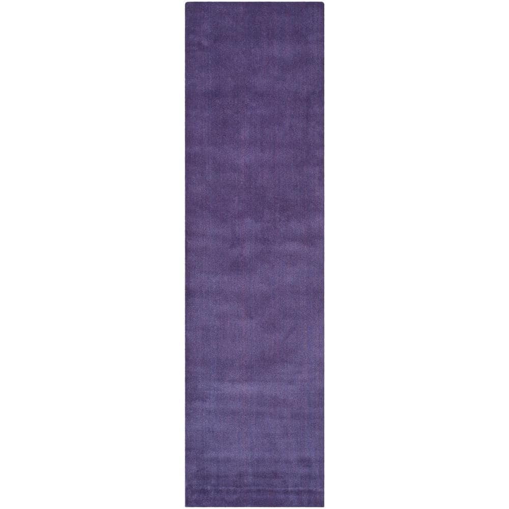 SAFAVIEH Himalaya Purple 2 ft. x 12 ft. Solid Runner Rug HIM610B212