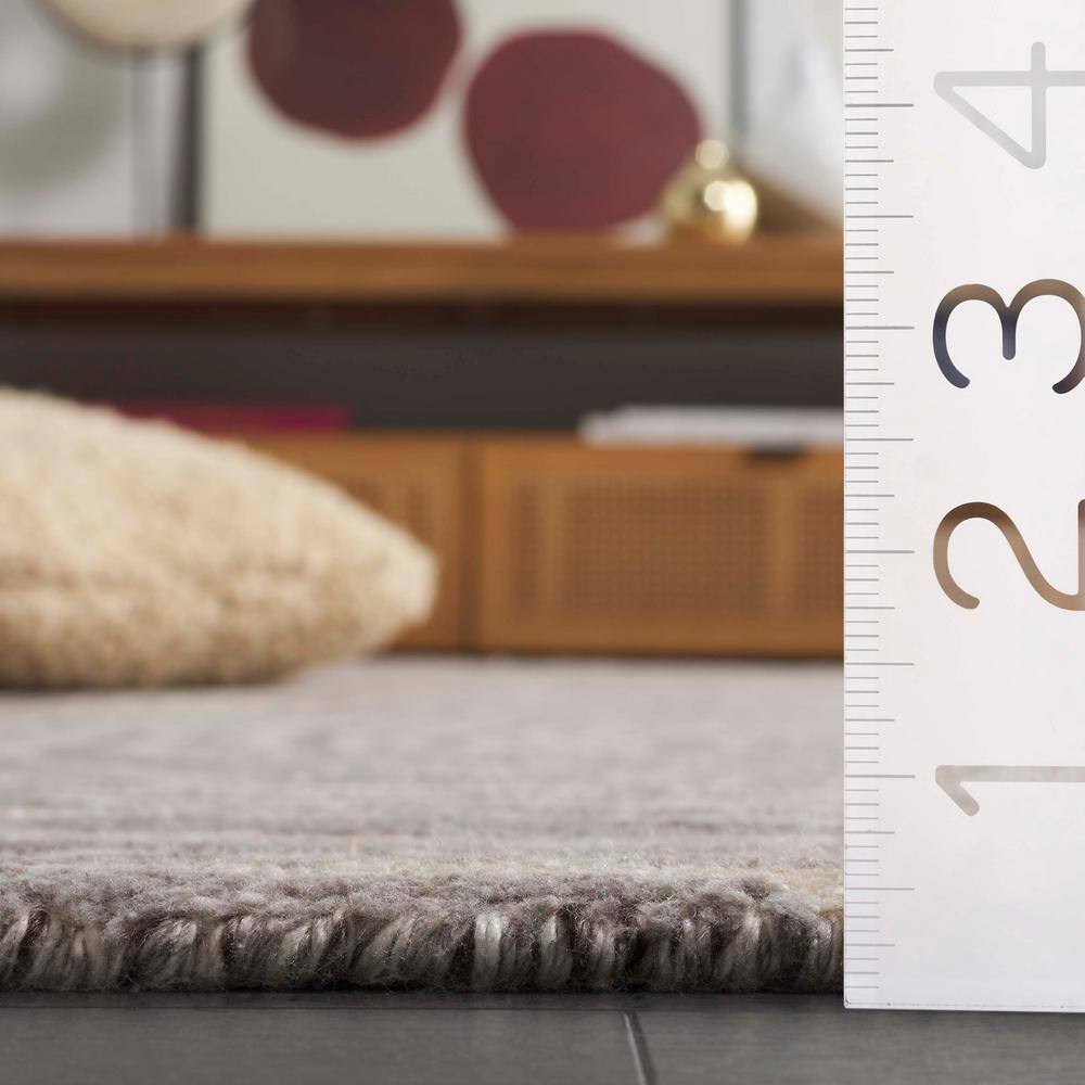 Gray and Ivory Hand-Tufted Abstract Rectangular Area Rug