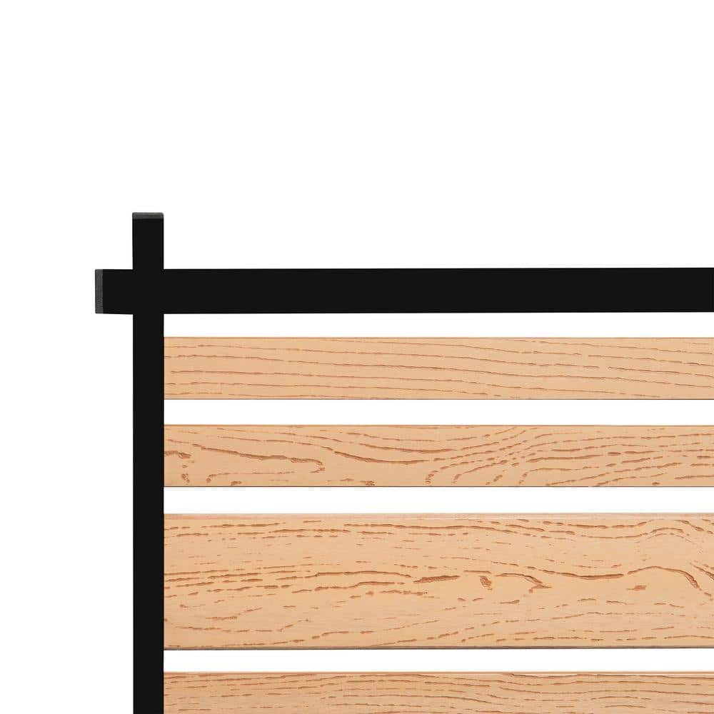 Cedar Vinyl No-Dig Privacy Screen Panels for Outdoor Use