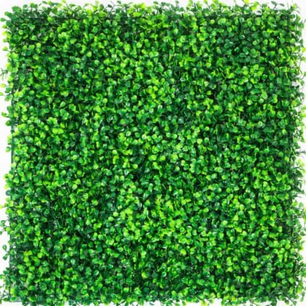 Unbranded 12-Pieces of 20 in. x 20 in. green Artificial boxwood Hedge Panels
