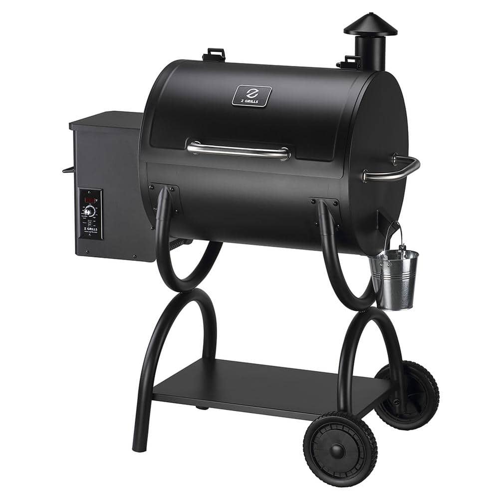 Z GRILLS 590 sq. in. Wood Pellet Grill and Smoker PID, Black ZPG550A The Home Depot