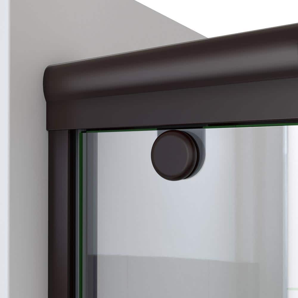 Charisma-X Oil Rubbed Bronze Frameless Sliding Shower Door