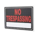 10 in. x 14 in. Aluminum No Trespassing Sign