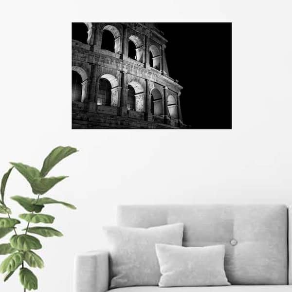 HomeRoots Black And Gray Contemporary Acrylic Painting