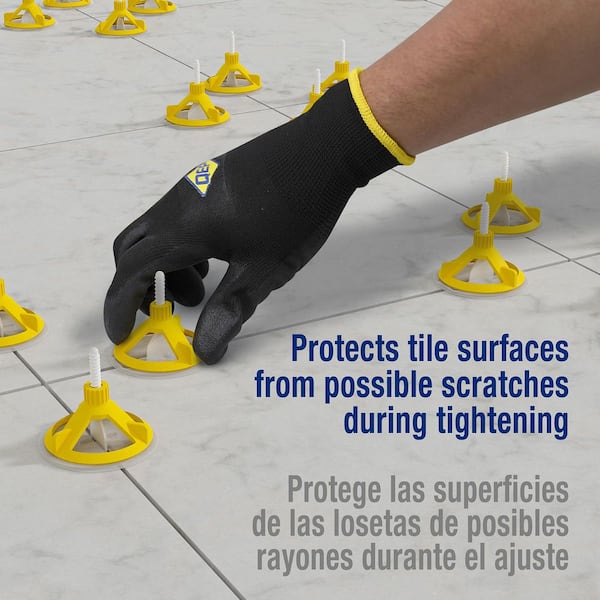 Clear 2.5 in. W Plastic Protection Plate Tile Leveling System 100-Pack