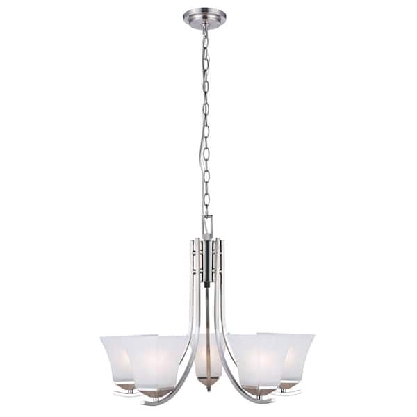 Design House Torino 5-Light Satin Nickel Chandelier