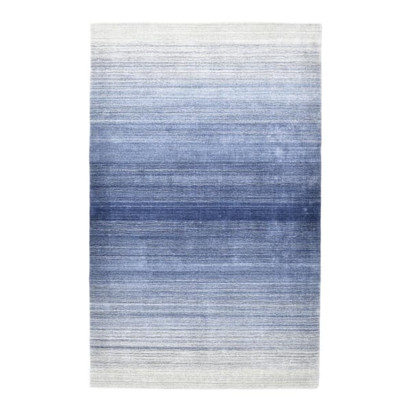 Solo Rugs Rafael Modern Blue 9 ft. x 12 ft. Hand Loomed Area Rug S3372