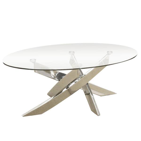 Glass And Chrome Coffee Table : Pin On Coffee Table / Gold/glass medium round glass coffee table set with nesting tables