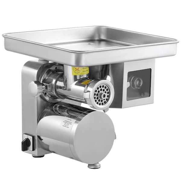 VEVOR Meat Grinder, 11 lbs. /Min Electric Meat Grinder, Sausage Stuffer with Blade, Grinding Plate, Sausage Maker in Silver