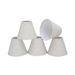 6 in. x 5 in. Flaxen Hardback Empire Lamp Shade (5-Pack)