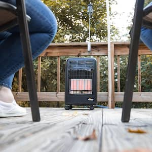 18,000 BTU Cabinet Propane Outdoor Space Heater with Hose and Regulator