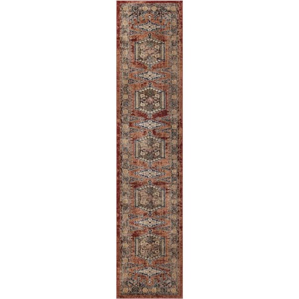 Unique Loom Utopia Larissa Terracotta 2' 7 x 12' 0 Area Rug