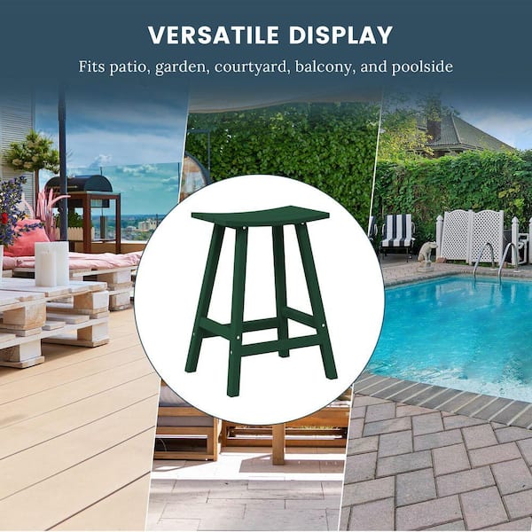 WESTIN OUTDOOR Franklin Dark Green 24 in. Poly HDPE Fade Resistant