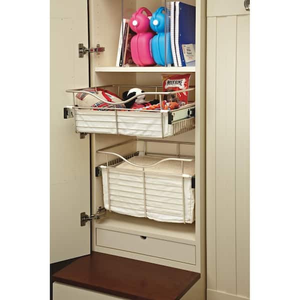 Rev-A-Shelf 30 in Closet Pullout Basket CB-301407-1-Oil Rubbed Bronze