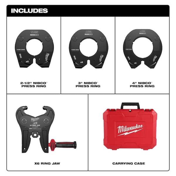 2-1/2 in. - 4 in. NIBCO Press Ring Kit for M18 FORCE LOGIC Long Throw Press Tool