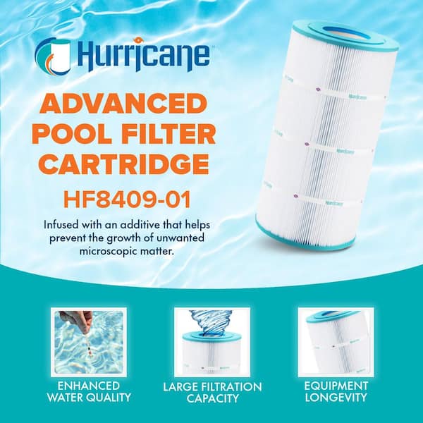 Hurricane HF8409-01 8.94 in. Dia Replacement Spa Filter Cartridge